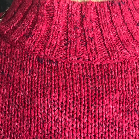 VINTAGE long oversized mock turtleneck sweater 1x - Picture 2 of 8